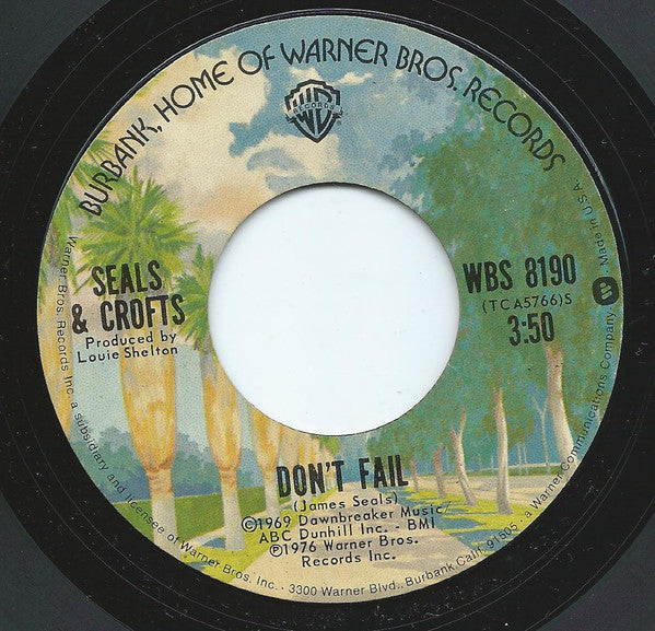 Seals & Crofts Featuring Carolyn Willis : Get Closer (7", Single, Styrene, Mon)