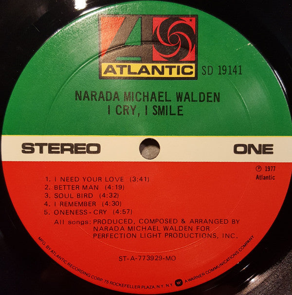 Narada Michael Walden : I Cry, I Smile (LP, Album, MO )
