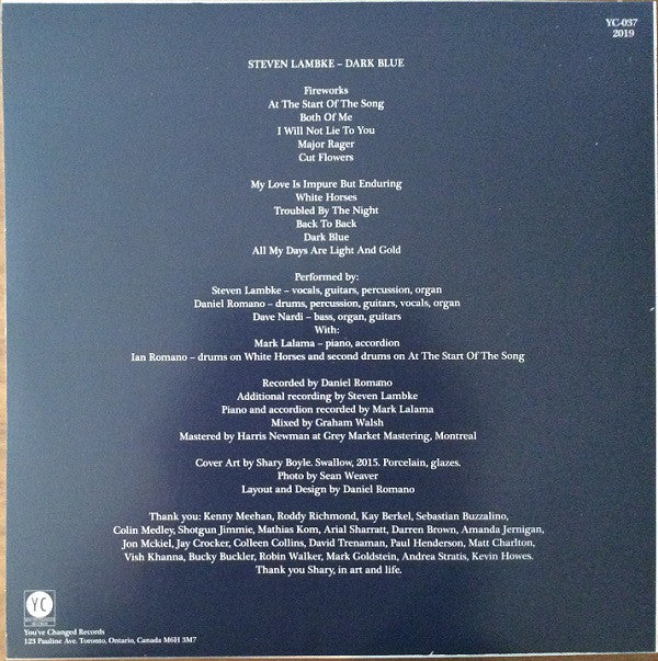 Steven Lambke* : Dark Blue (LP, Album)