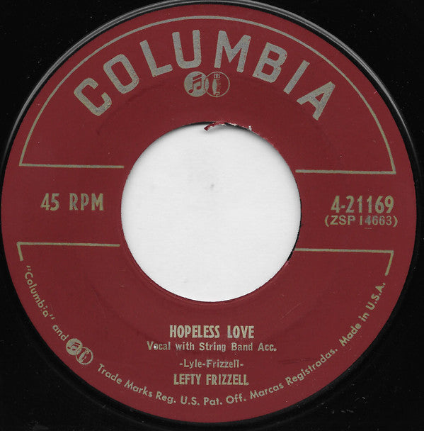 Lefty Frizzell : Then I'll Come Back To You (7", Hol)