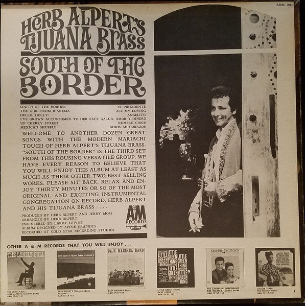 Herb Alpert's Tijuana Brass* : South Of The Border (LP, Album, Ter)