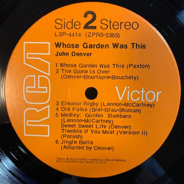 John Denver : Whose Garden Was This (LP, Album, Hol)