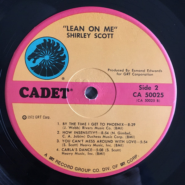 Shirley Scott : Lean On Me (LP, Album)