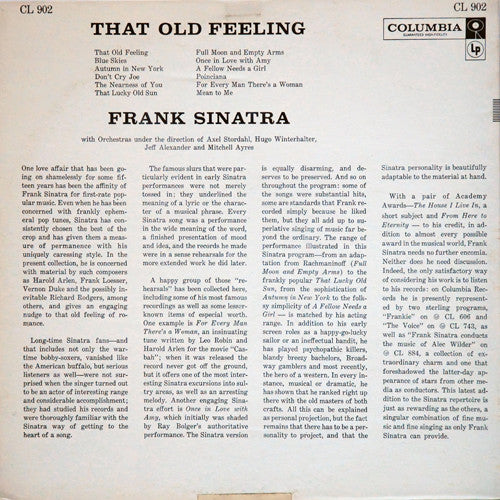 Frank Sinatra : That Old Feeling (LP, Comp, Mono)