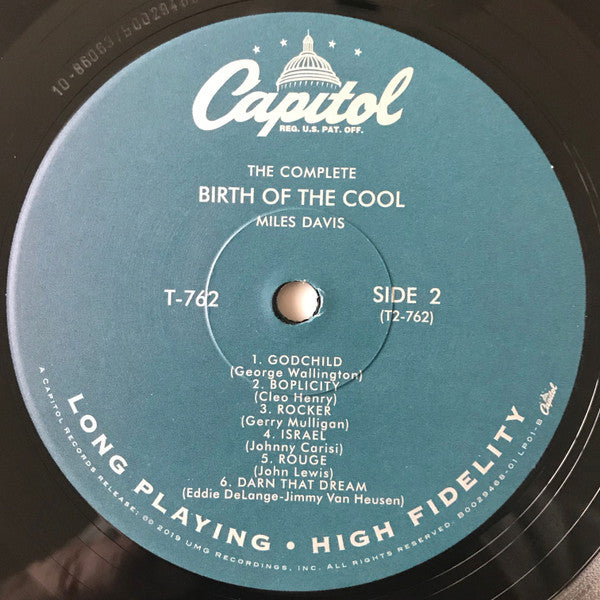 Miles Davis : The Complete Birth Of The Cool (LP, Album, Comp, RE, RM + LP, RE + Comp, Mono, RE)