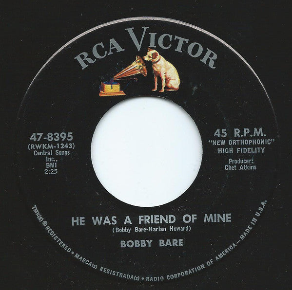 Bobby Bare : He Was A Friend Of Mine (7", Hol)