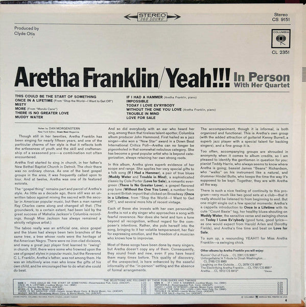 Aretha Franklin : Yeah!!! (LP, Album)