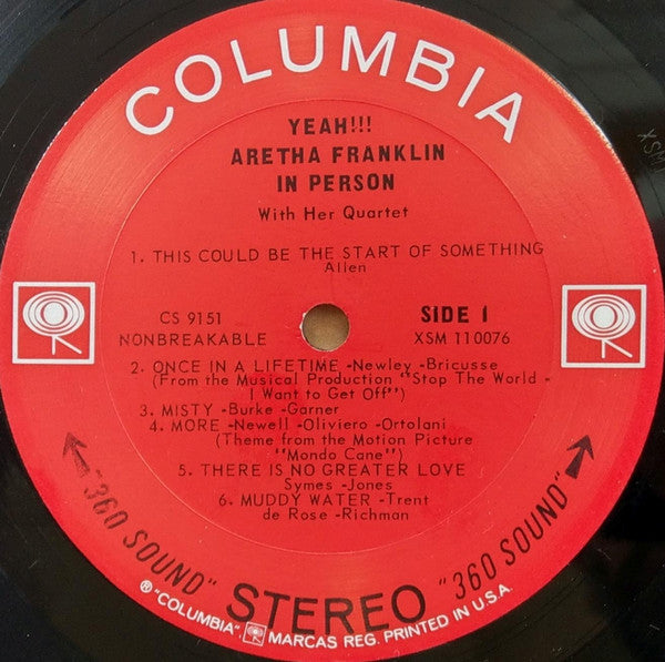 Aretha Franklin : Yeah!!! (LP, Album)