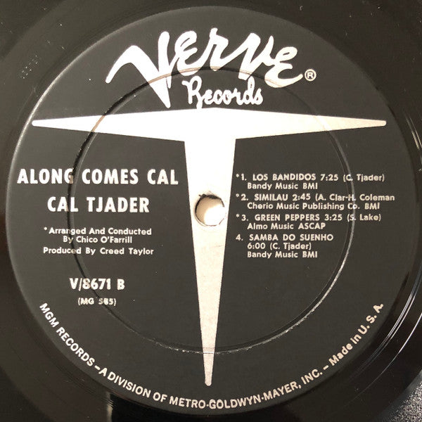 Cal Tjader : Along Comes Cal (LP, Album, Mono)