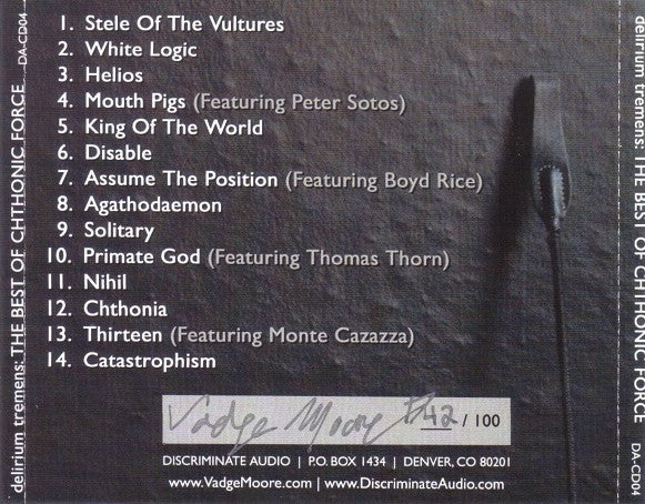 Chthonic Force : Delirium Tremens: The Best Of Chthonic Force (CDr, Comp, Ltd)