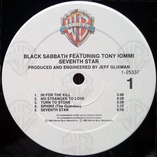 Black Sabbath Featuring Tony Iommi : Seventh Star (LP, Album)