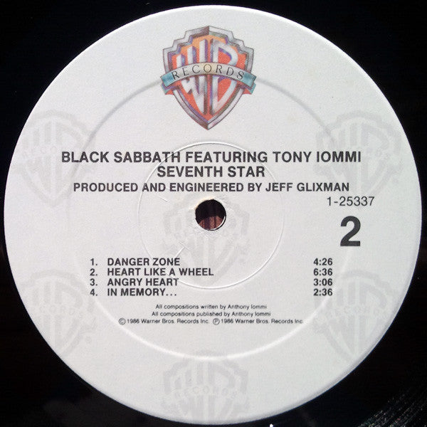 Black Sabbath Featuring Tony Iommi : Seventh Star (LP, Album)