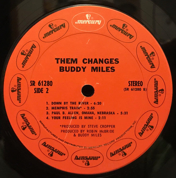 Buddy Miles : Them Changes (LP, Album, Ter)