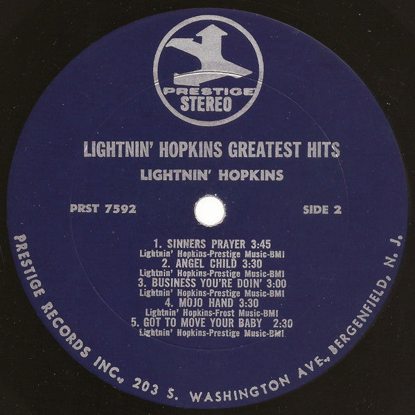 Lightnin' Hopkins : Greatest Hits! (LP, Comp)