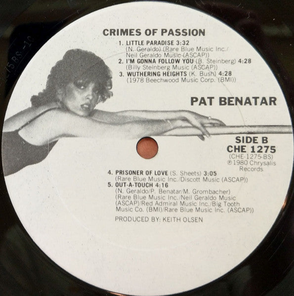 Pat Benatar : Crimes Of Passion (LP, Album, Club, CRC)