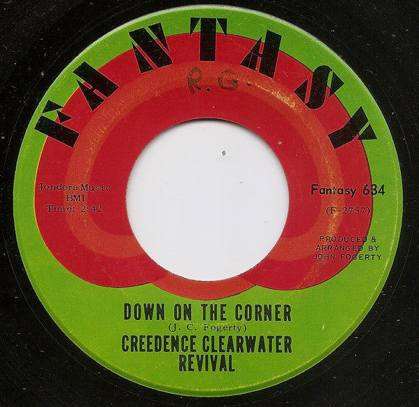 Creedence Clearwater Revival : Fortunate Son / Down On The Corner (7", Single)