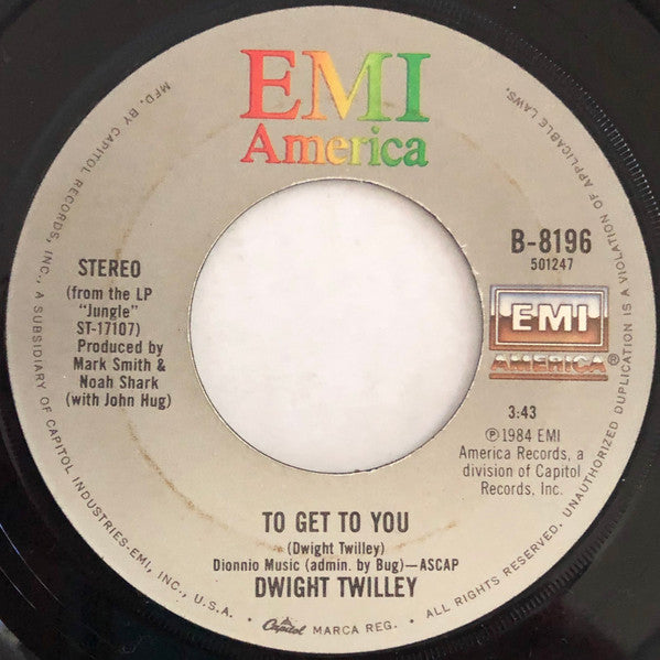 Dwight Twilley : Girls (7", Single, Jac)