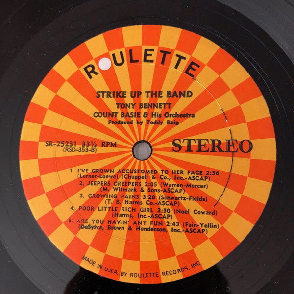 Tony Bennett With Count Basie And His Orchestra* : Bennett & Basie Strike Up The Band (LP, Album)