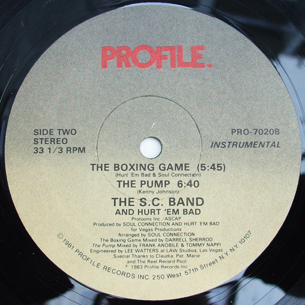 Hurt 'Em Bad And The SC Band : The Boxing Game (12")