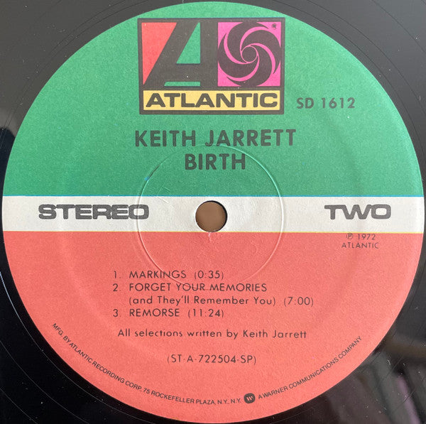 Keith Jarrett : Birth (LP, Album, RE)
