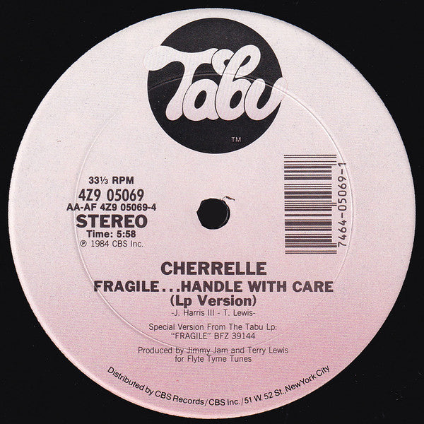 Cherrelle : Fragile...Handle With Care (12")