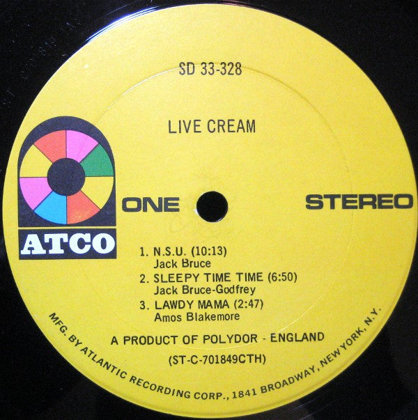Cream (2) : Live Cream (LP, Album, Ter)