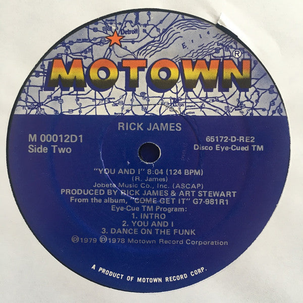 Rick James : High On Your Love Suite / (One Mo Hit Of Your Love) / You And I (12")