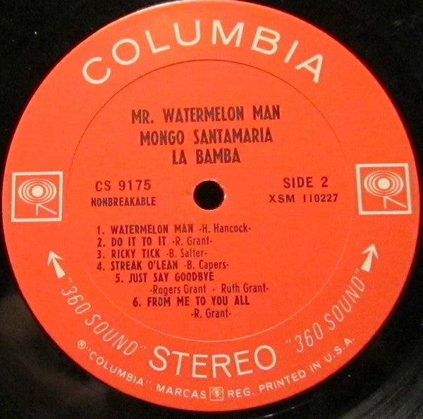 Mr. Watermelon Man Mongo Santamaria* : La Bamba (LP, Album)