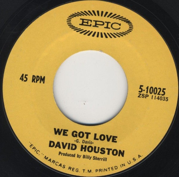 David Houston : Almost Persuaded / We Got Love (7", Single)