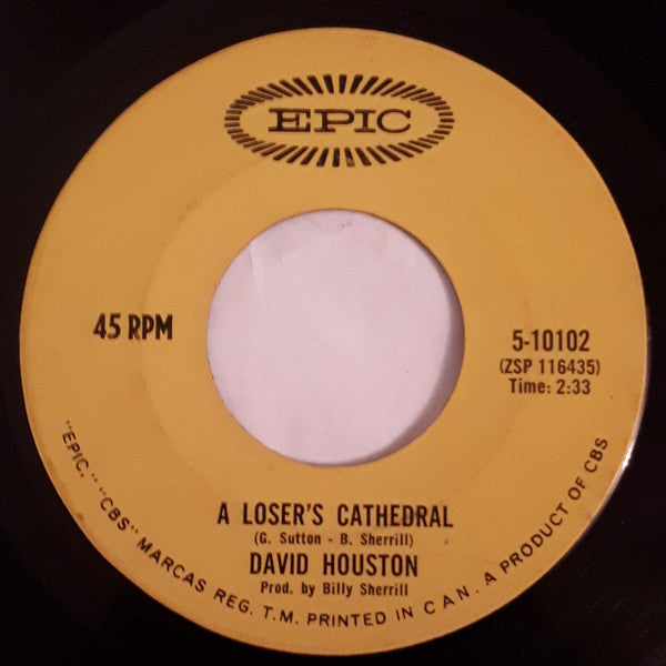 David Houston : Where Could I Go? (But To Her) (7", Single)