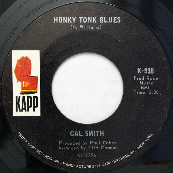 Cal Smith : Drinking Champagne (7", Single, Styrene, San)