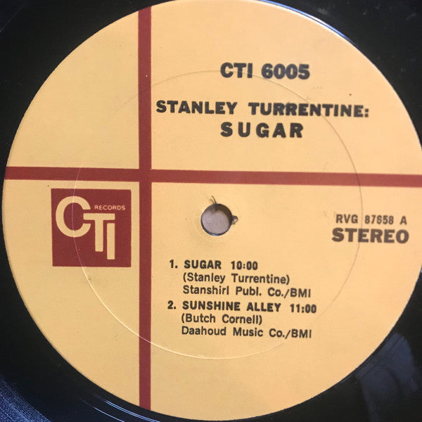 Stanley Turrentine : Sugar (LP, Album, Gat)