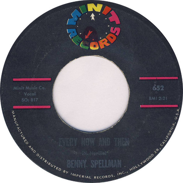Benny Spellman : Every Now And Then / I'm In Love (7", Single)