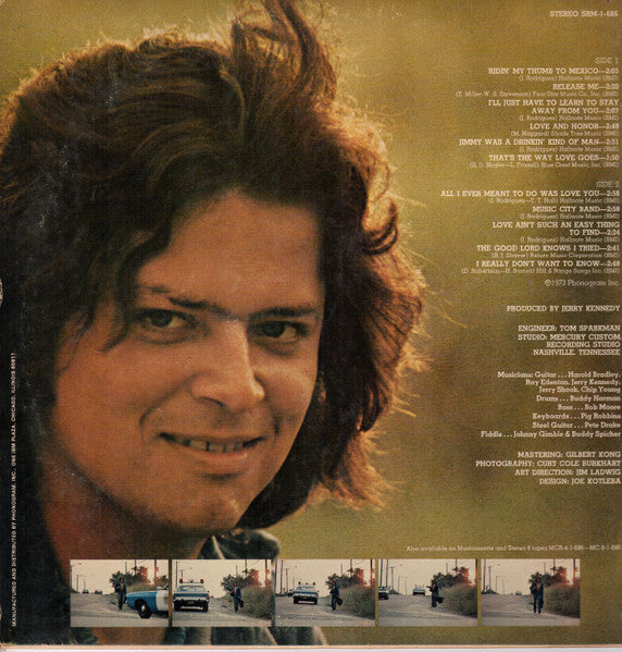 Johnny Rodriguez (4) : All I Ever Meant To Do Was Sing (LP, Album, PRC)