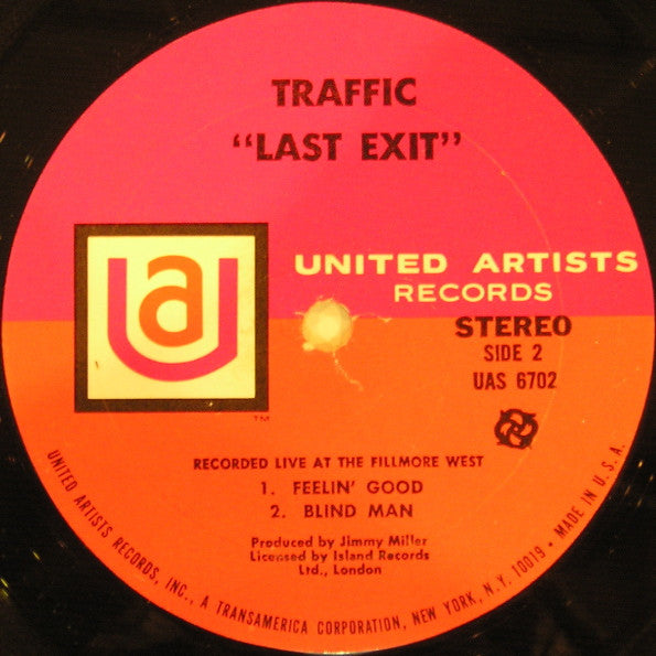 Traffic : Last Exit (LP, Album)