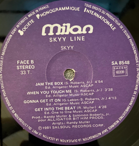Skyy : Skyy Line (LP, Album)