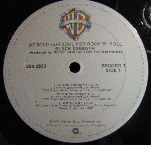 Black Sabbath : We Sold Our Soul For Rock 'N' Roll (2xLP, Comp, RE, Gol)