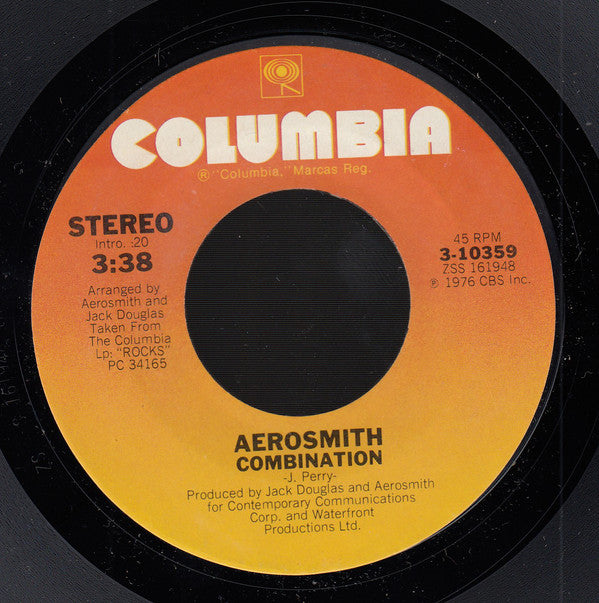 Aerosmith : Last Child / Combination (7", Single, Styrene, Ter)