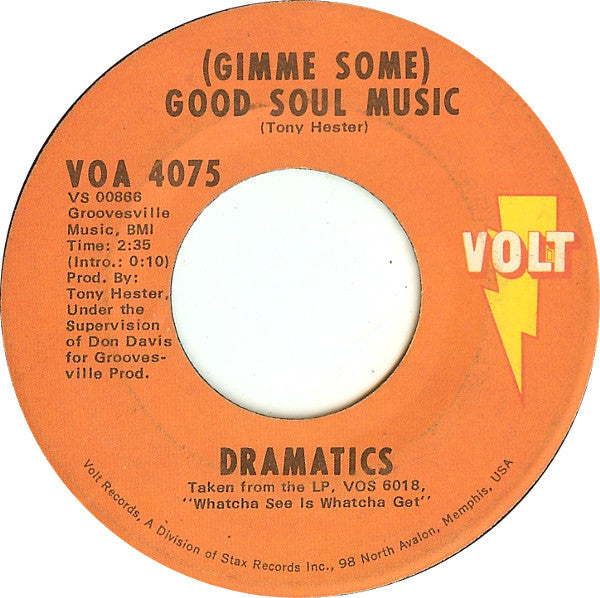 Dramatics* : In The Rain / (Gimme Some) Good Soul Music (7", Single, Ame)
