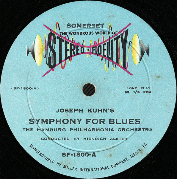 The Hamburg Philharmonia Orchestra* : George Gershwin's Immortal Rhapsody In Blue / Joseph Kuhn's Symphony For Blues (LP, Album)