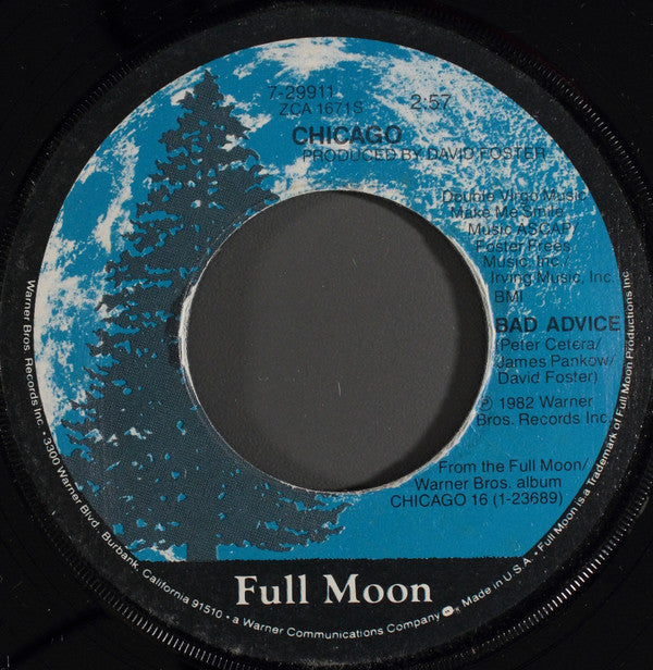 Chicago (2) : Love Me Tomorrow / Bad Advice (7", Single)