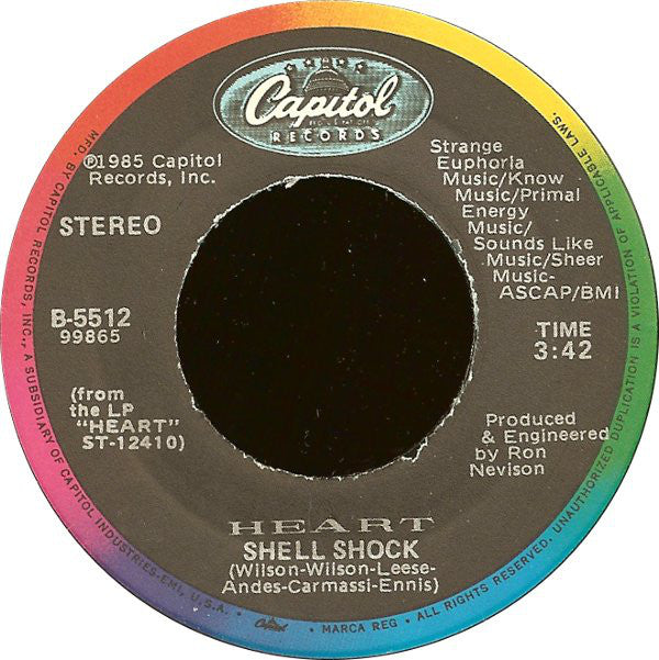 Heart : Never (7", Single, Jac)