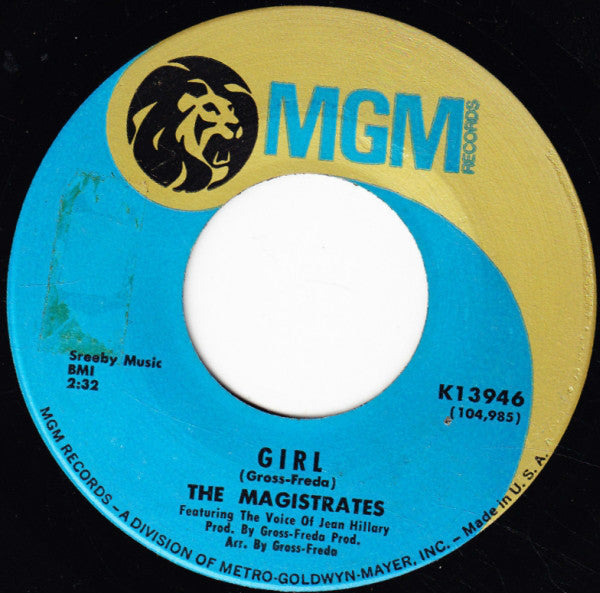 The Magistrates : Here Come The Judge / Girl (7", Single)