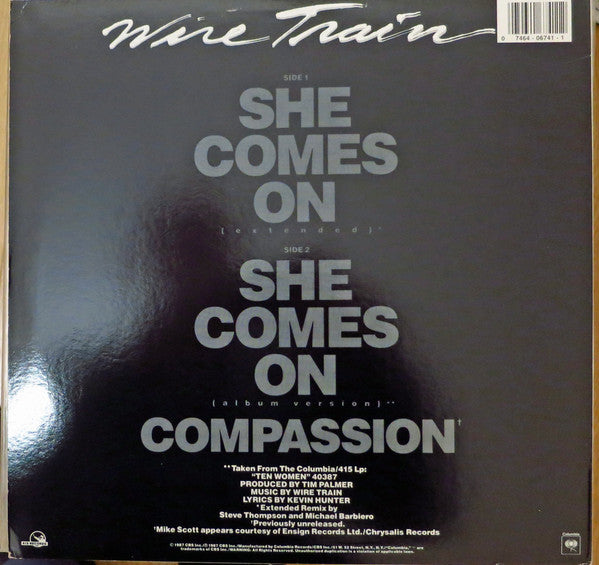 Wire Train : She Comes On (12", Single)