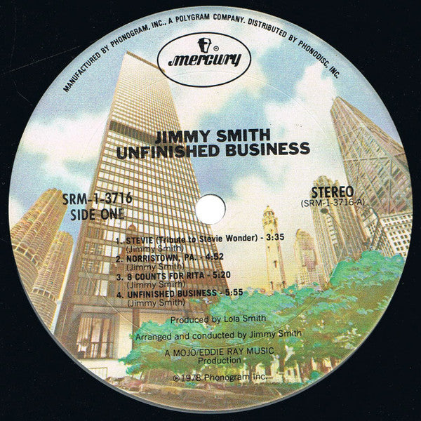Jimmy Smith : Unfinished Business (LP, Album, San)