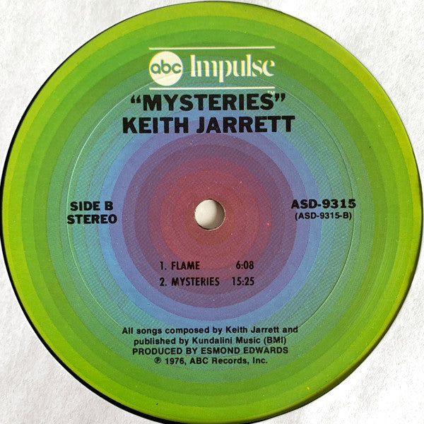 Keith Jarrett : Mysteries (LP, Album, San)