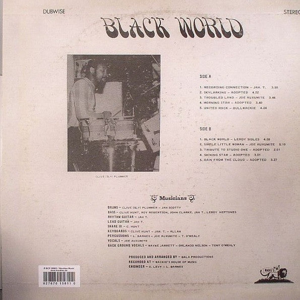 Bullwackies All Stars : Black World Dub (LP, Album, RE)