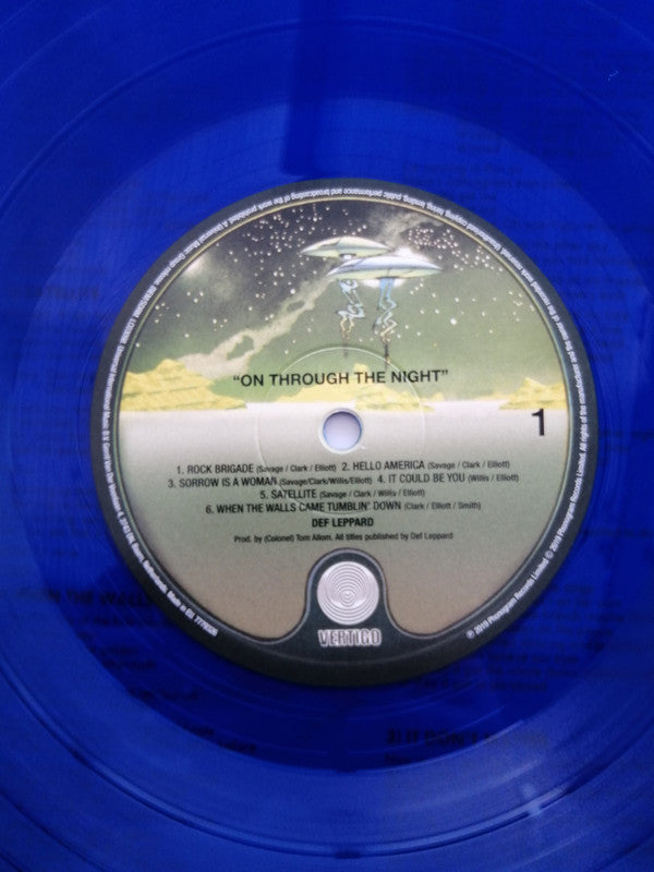 Def Leppard : On Through The Night (LP, Album, Ltd, RE, RM, Blu)