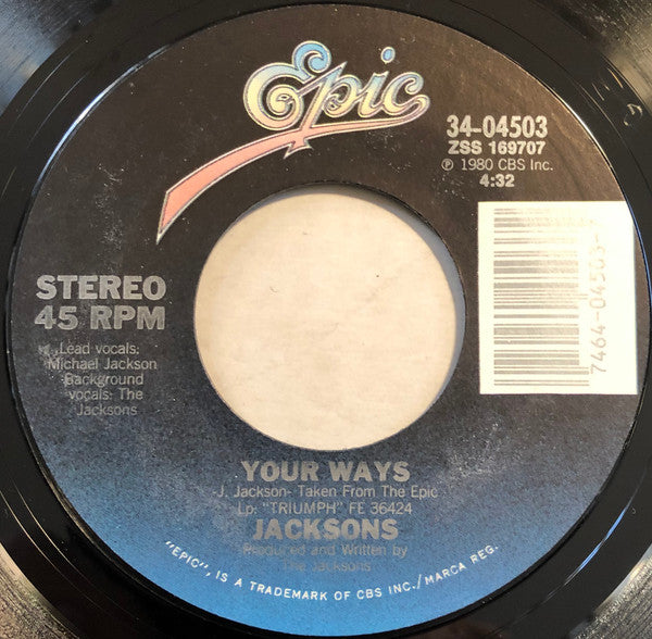 Jacksons* : State Of Shock (7", Single, Styrene, Car)