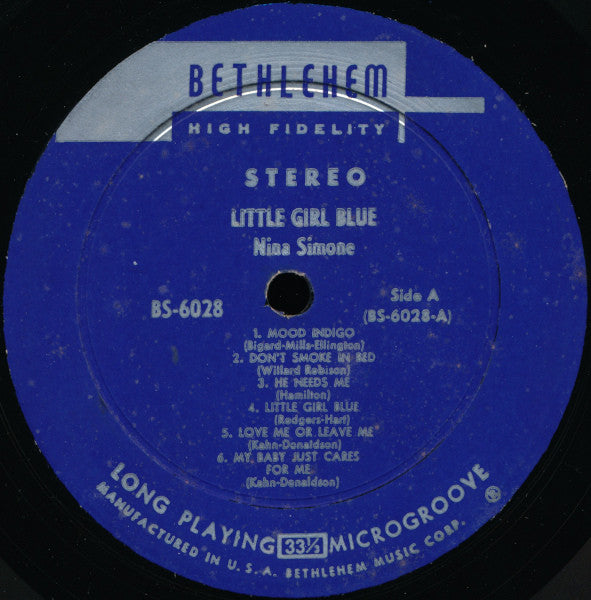 Nina Simone : Little Girl Blue (LP, Album, RP)